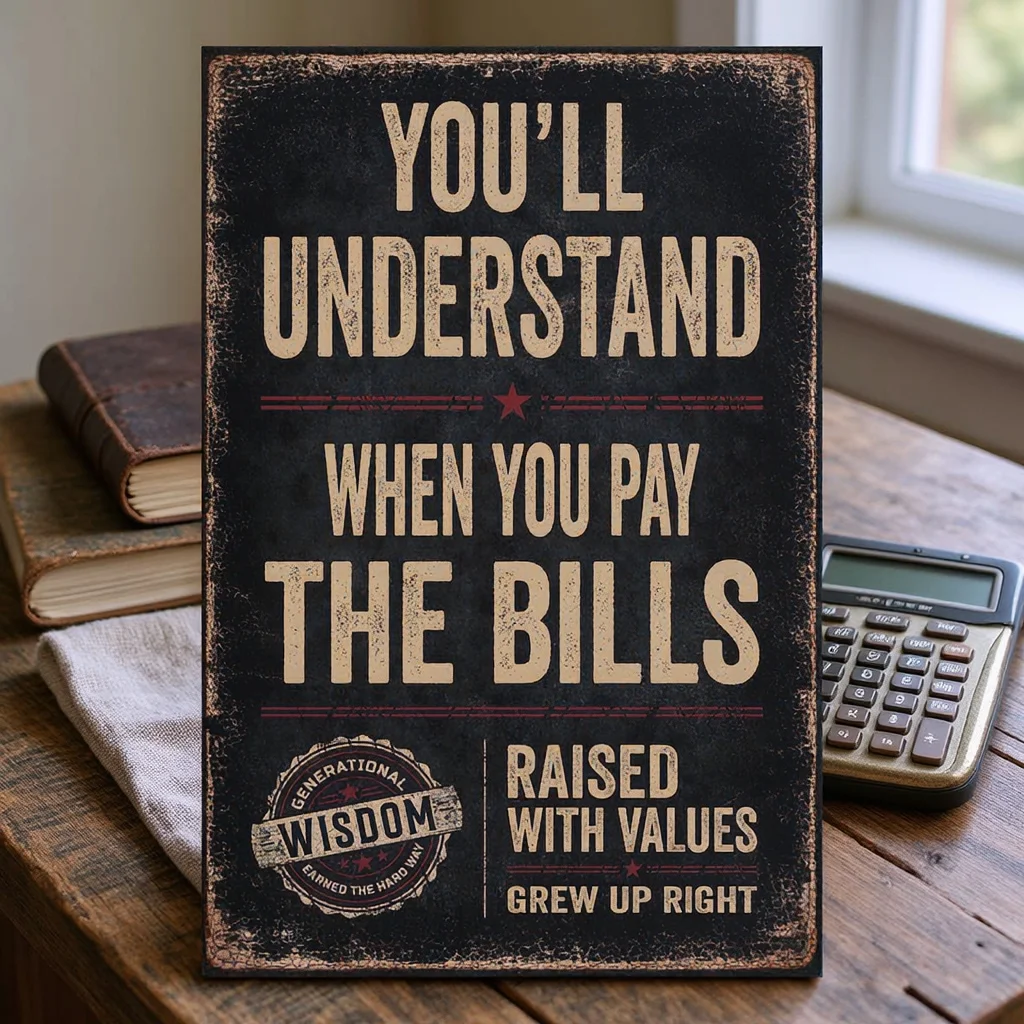 You'll Understand When You Pay The Bills 7