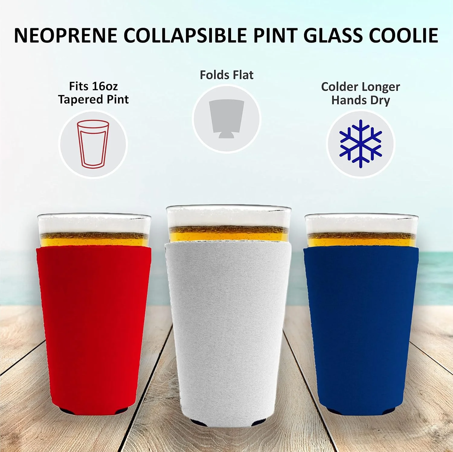 PINT GLASS Neoprene Cooler 4